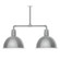 Deep Bowl Two Light Pendant in Painted Galvanized (518|MSD11749T48)