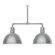 Deep Bowl Two Light Pendant in Painted Galvanized (518|MSD11749T24G05)