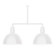 Deep Bowl Two Light Pendant in White (518|MSD11744T48)