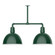 Deep Bowl Two Light Pendant in Forest Green (518|MSD11742T48)