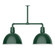 Deep Bowl Two Light Pendant in Forest Green (518|MSD11742T48)