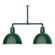 Deep Bowl Two Light Pendant in Forest Green (518|MSD11742T36)