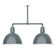 Deep Bowl Two Light Pendant in Slate Gray (518|MSD11740)