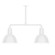 Deep Bowl Two Light Pendant in White (518|MSD11644T24)