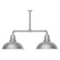 Cafe Two Light Pendant in Painted Galvanized (518|MSD10849T48W16)