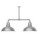 Cafe Two Light Pendant in Painted Galvanized (518|MSD10849)