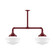 Schoolhouse Two Light Pendant in Barn Red (518|MSD02155T30)