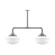 Schoolhouse Two Light Pendant in Painted Galvanized (518|MSD02149T36)