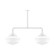 Schoolhouse Two Light Pendant in White (518|MSD02144T24)