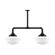 Schoolhouse Two Light Pendant in Black (518|MSD02141T48)