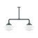 Schoolhouse Two Light Pendant in Slate Gray (518|MSD02140)