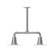 Radial Two Light Pendant in Painted Galvanized (518|MSB15749T24)