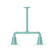 Radial Two Light Pendant in Sea Green (518|MSB15748T48G05)