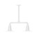 Radial Two Light Pendant in White (518|MSB15744T48)