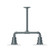 Radial Two Light Pendant in Slate Gray (518|MSB15740T30G05)