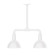Deep Bowl Two Light Pendant in White (518|MSB11444T24W08)