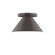 Pinnacle One Light Flush Mount in Architectural Bronze (518|FMD42151)
