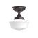 Schoolhouse One Light Flush Mount in Architectural Bronze (518|FMA02151)