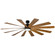 Windflower 80'' Ceiling Fan in Matte Black/Distressed Koa (441|FRW181580L35MBDK)