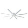 Hydra 120''Ceiling Fan in Titanium Silver (441|FRW1805120LTT)