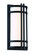 Skyscraper LED Outdoor Wall Sconce in Black (281|WSW68612BK)