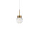 Double Bubble LED Mini Pendant in Aged Brass (281|PD82006AB)