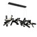 Chaos LED Linear Pendant in Black (281|PD64872BK)