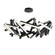 Chaos LED Chandelier in Black (281|PD64861BK)