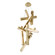 Chaos LED Chandelier in Aged Brass (281|PD64849AB)