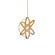 Kinetic LED Chandelier in Aged Brass (281|PD61728AB)