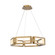 Mies LED Chandelier in Aged Brass (281|PD50829AB)