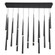 Cascade LED Pendant in Black (281|PD41823LBK)