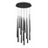 Cascade LED Pendant in Black (281|PD41815RBK)