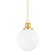 Beverly One Light Pendant in Aged Brass (428|H770701SAGB)