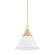Mica One Light Pendant in Aged Brass (428|H709701SAGBTWH)