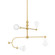 Hikari Four Light Chandelier in Aged Brass/Soft White (428|H681804AGBSWH)