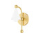Hikari One Light Wall Sconce in Aged Brass/Soft White (428|H681101AGBSWH)