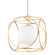 Claire One Light Pendant in Vintage Gold Leaf (428|H632701LVGL)