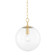 Juliana One Light Pendant in Aged Brass (428|H609701SAGB)