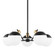 Miranda LED Chandelier in Aged Brass/Soft Black (428|H573805AGBSBK)
