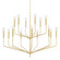 Bailey 15 Light Chandelier in Aged Brass (428|H516815AGB)
