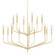 Bailey 15 Light Chandelier in Aged Brass (428|H516815AGB)