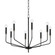 Bailey Eight Light Chandelier in Aged Brass (428|H516808AGBSBK)