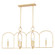 Mallory Six Light Linear in Gold Leaf (428|H512906GL)