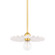 Tinsley One Light Pendant in Aged Brass/Ceramic Gloss Cream (428|H499701AGBCCR)