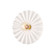 Tinsley One Light Flush Mount in Aged Brass/Ceramic Gloss Cream (428|H499101AGBCCR)