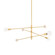 Slater Three Light Chandelier in Aged Brass (428|H491803AGB)
