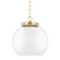 Sasha One Light Pendant in Aged Brass (428|H457701LAGB)