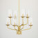 Kayla Eight Light Chandelier in Aged Brass (428|H420808AGB)