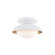 Cadence LED Semi Flush Mount in White Lustro/Gold Leaf Combo (428|H368601SWHGL)